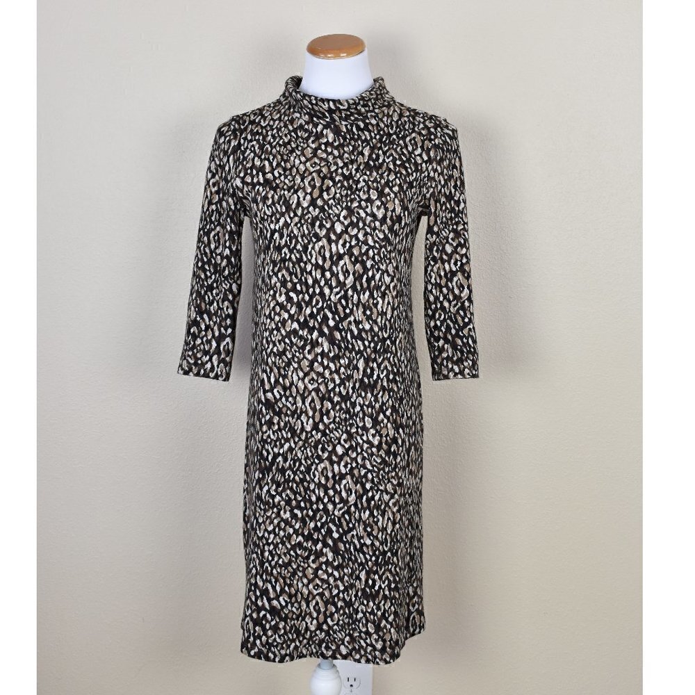 J.McLaughlin Sheila Sweater Dress Leopard
